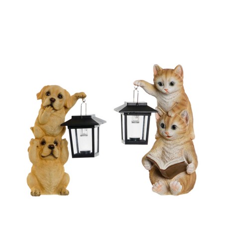 Figura Resina Led Solar 17.5X14X24cm - Image product