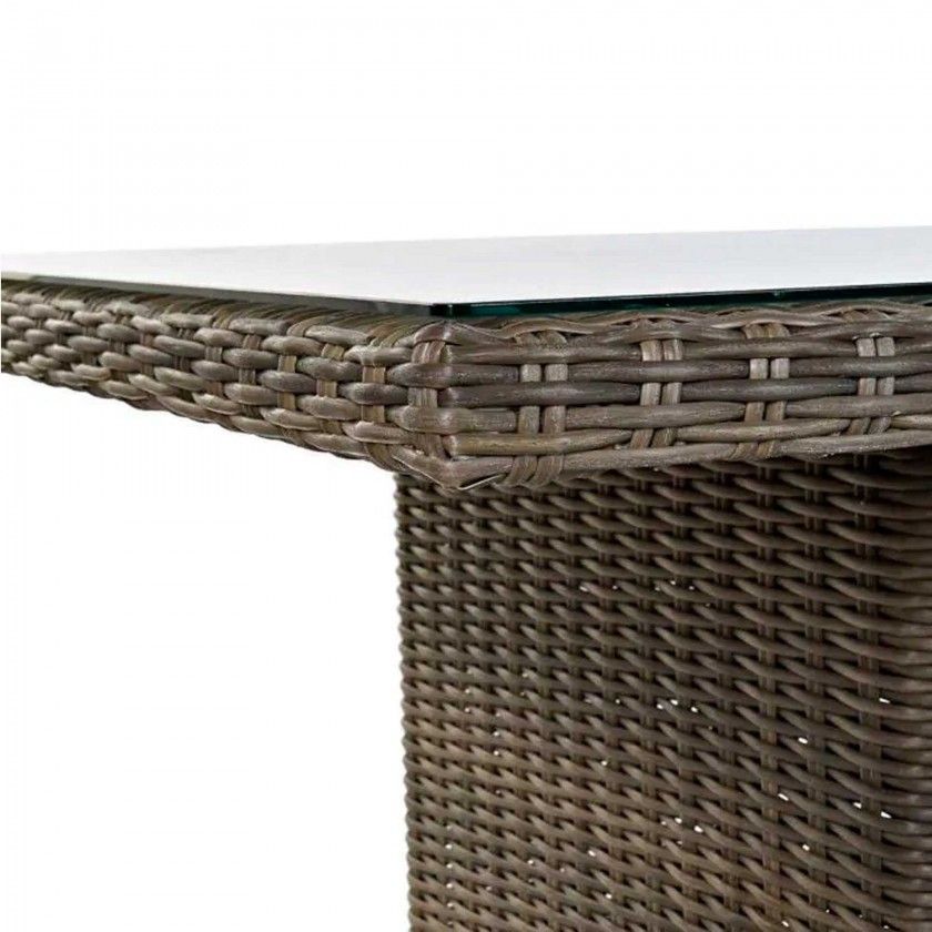 Conjunto 6 Cadeiras Rattan + Mesa Jantar 200X100X75cm Conjunto 6 Cadeiras Rattan + Mesa Jantar 200X100X75cm