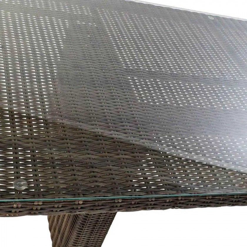 Conjunto 6 Cadeiras Rattan + Mesa Jantar 200X100X75cm Conjunto 6 Cadeiras Rattan + Mesa Jantar 200X100X75cm