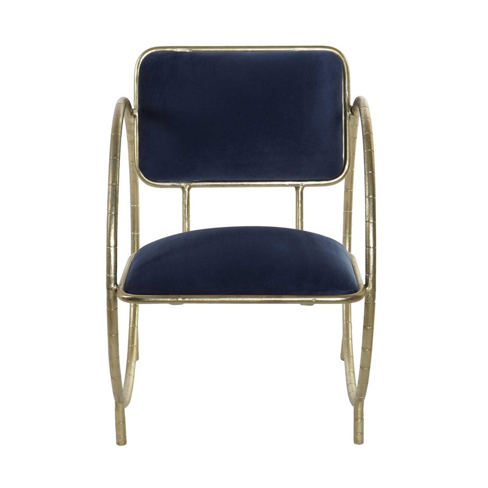 Cadeira Bronze Veludo 50X70X70CM Circulo