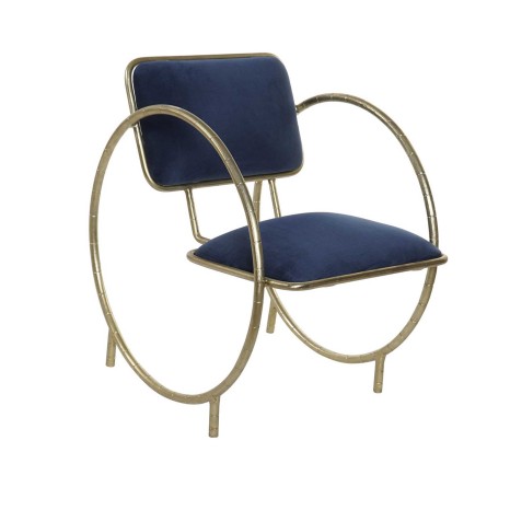 Cadeira Bronze Veludo 50X70X70CM Circulo - Image product