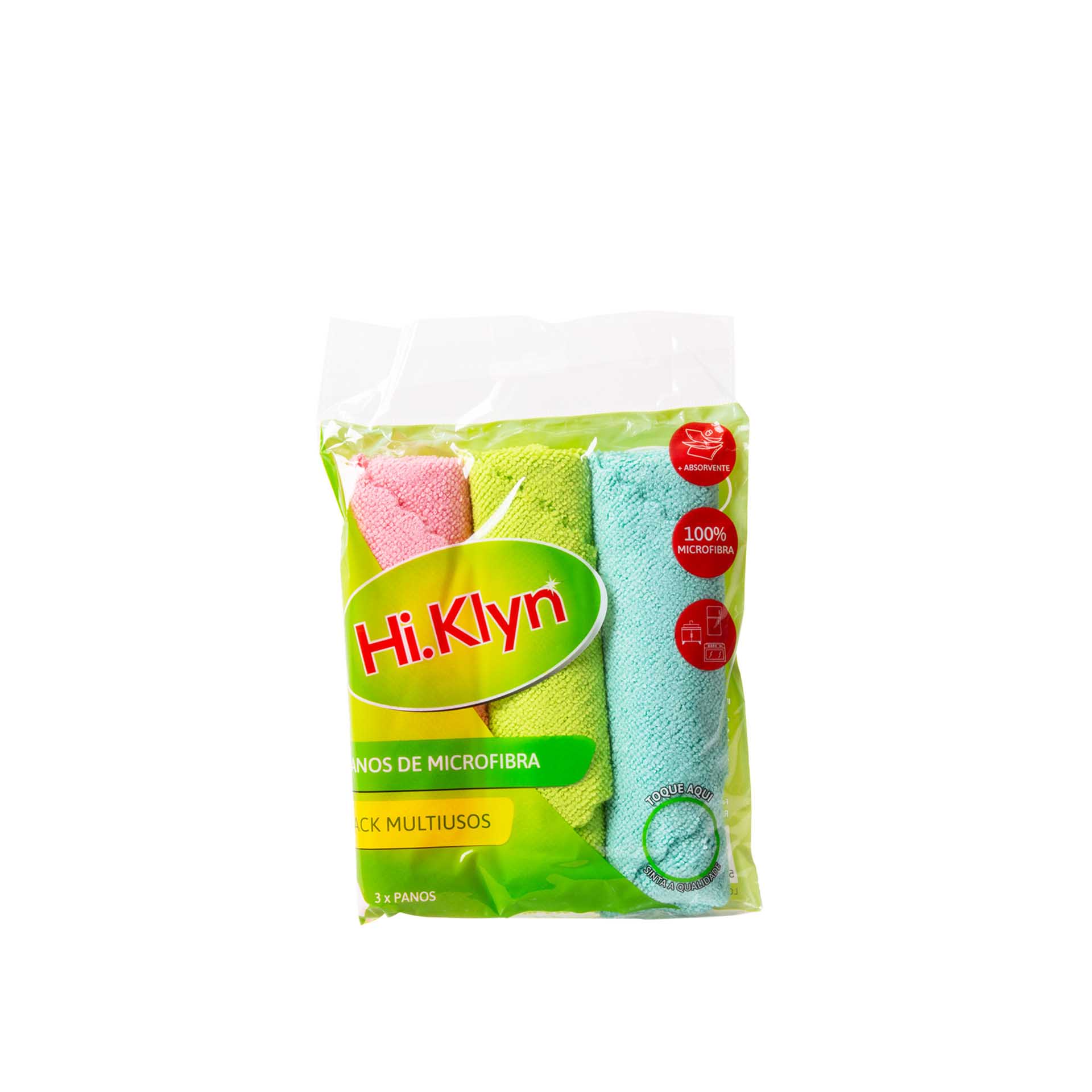 Pano Multiusos Microfibra 30X30cm Pack 3