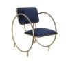 Cadeira Bronze Veludo 50X70X70CM Circulo Cadeira Bronze Veludo 50X70X70CM Circulo