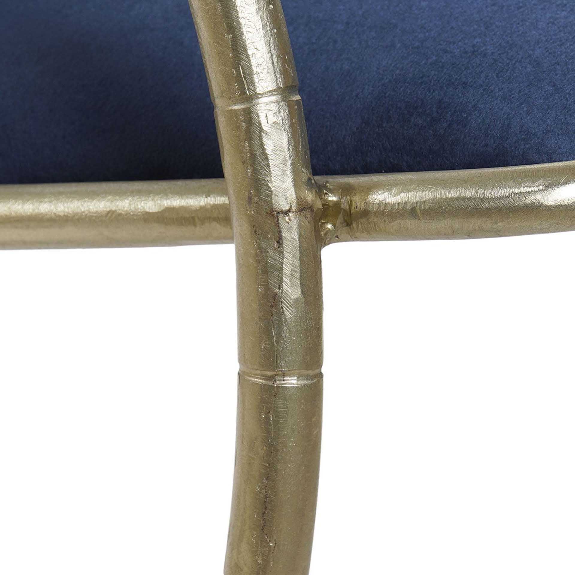 Cadeira Bronze Veludo 50X70X70CM Circulo