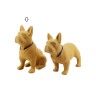 Escultura Bulldog Vertical Ocre 33X13X21cm