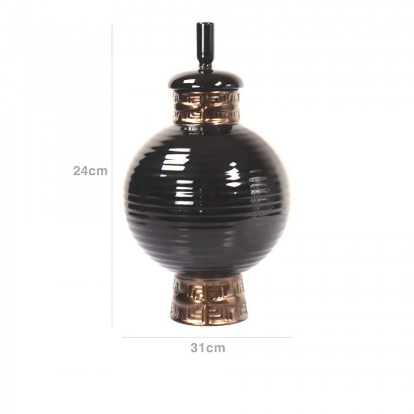 Pote Veneza Redondo Azul 31X24cm Pote Veneza Redondo Azul 31X24cm