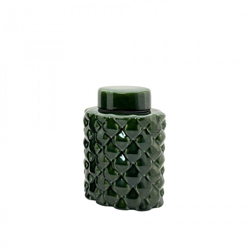 Frasco Chicago Redondo Verde 19X26cm