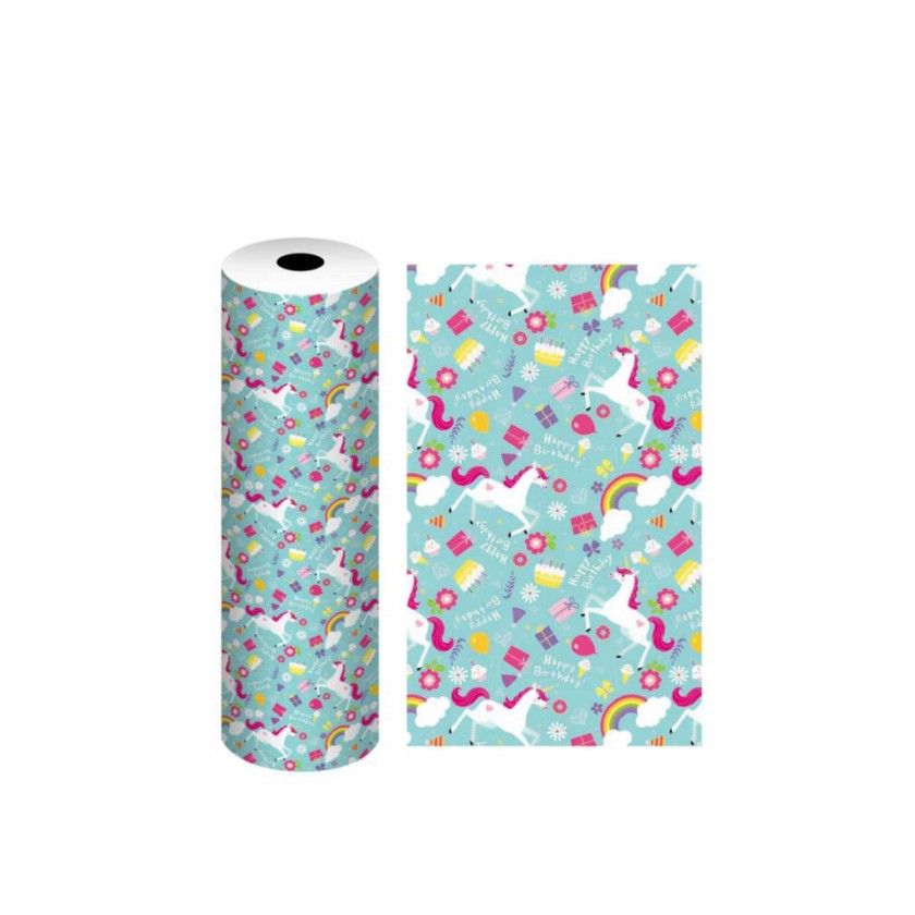 Bobine Papel Embrulho Fantasia Infantil 4.5kg 62cm