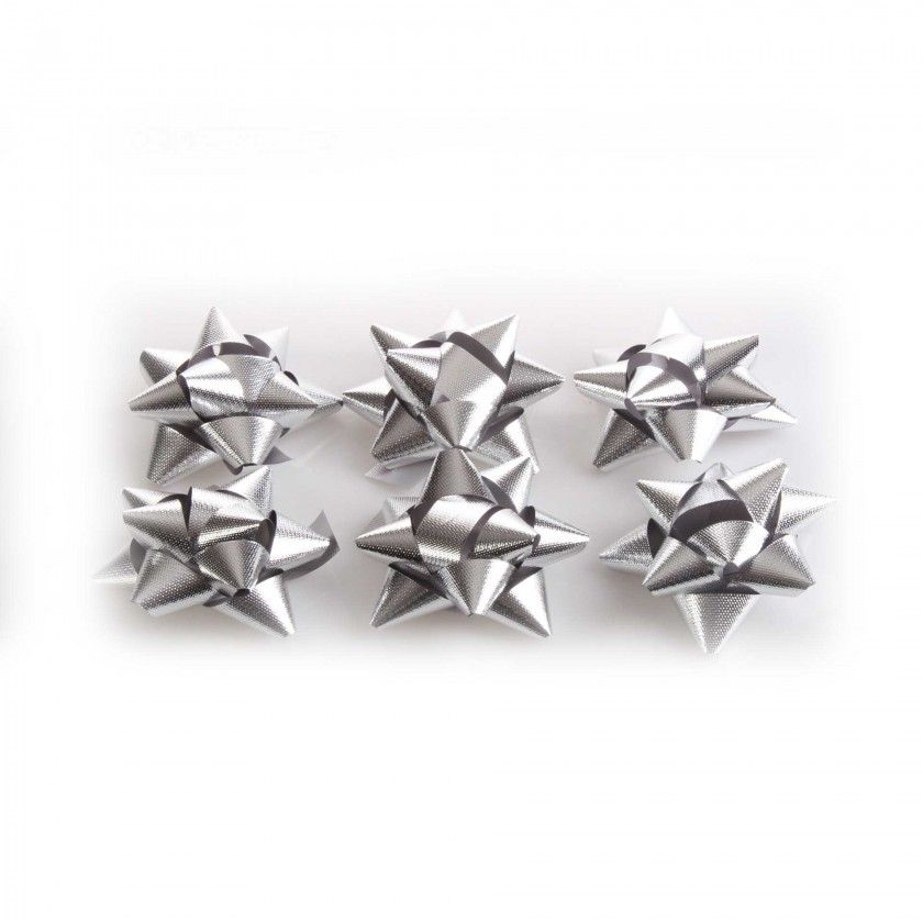 Lao Estrela Metal Prateado 18mm Pack 6