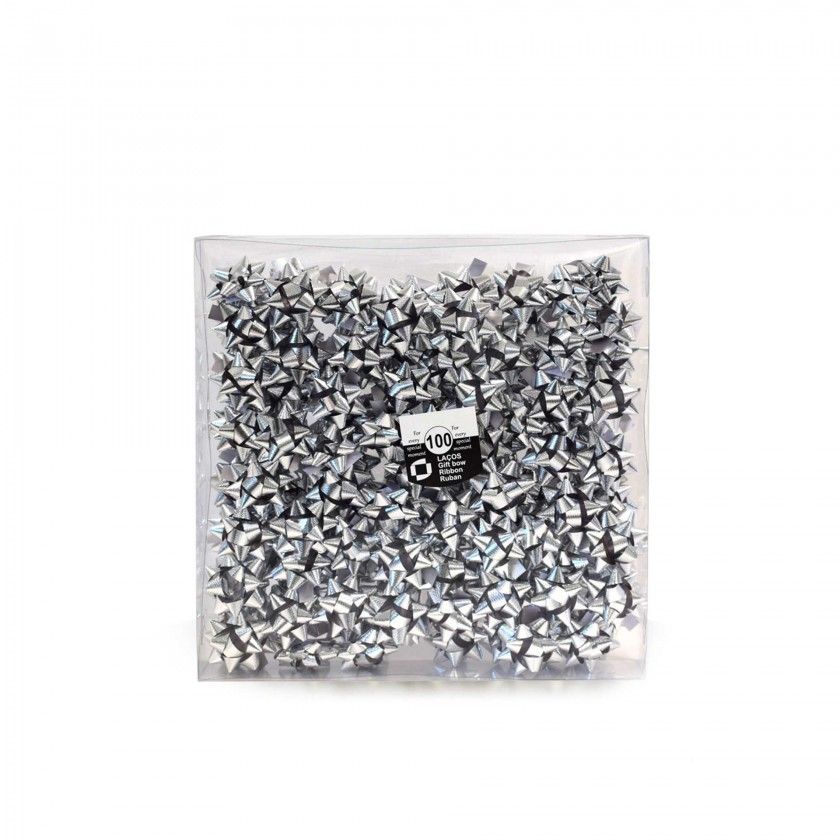 Lao Estrela 10mm Metal Prateado Caixa 100