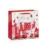 Saco Papel Natal Vermelho Presentes 55X18X50cm Saco Papel Natal Vermelho Presentes 55X18X50cm