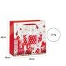 Saco Papel Natal Vermelho Presentes 55X18X50cm Saco Papel Natal Vermelho Presentes 55X18X50cm
