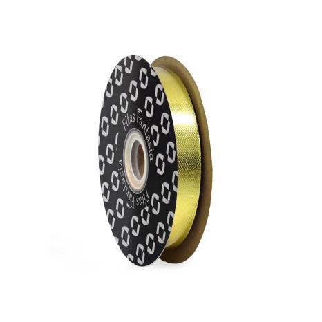 Rolo Fita Embrulho Martelado 18mm 100m Metal Dourado - Image product