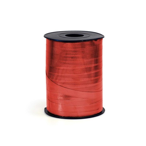 Rolo Fita Embrulho Martelado 10mm 250m Metal Vermelho - Image product
