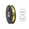 Rolo Fita Embrulho Martelado 18mm 100m Metal Dourado