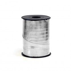 Rolo Fita Embrulho Martelado 10mm 250m Metal Prateado