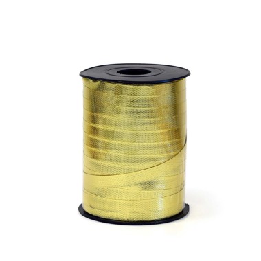 Rolo Fita Embrulho Martelado 10mm 250m Metal Dourado