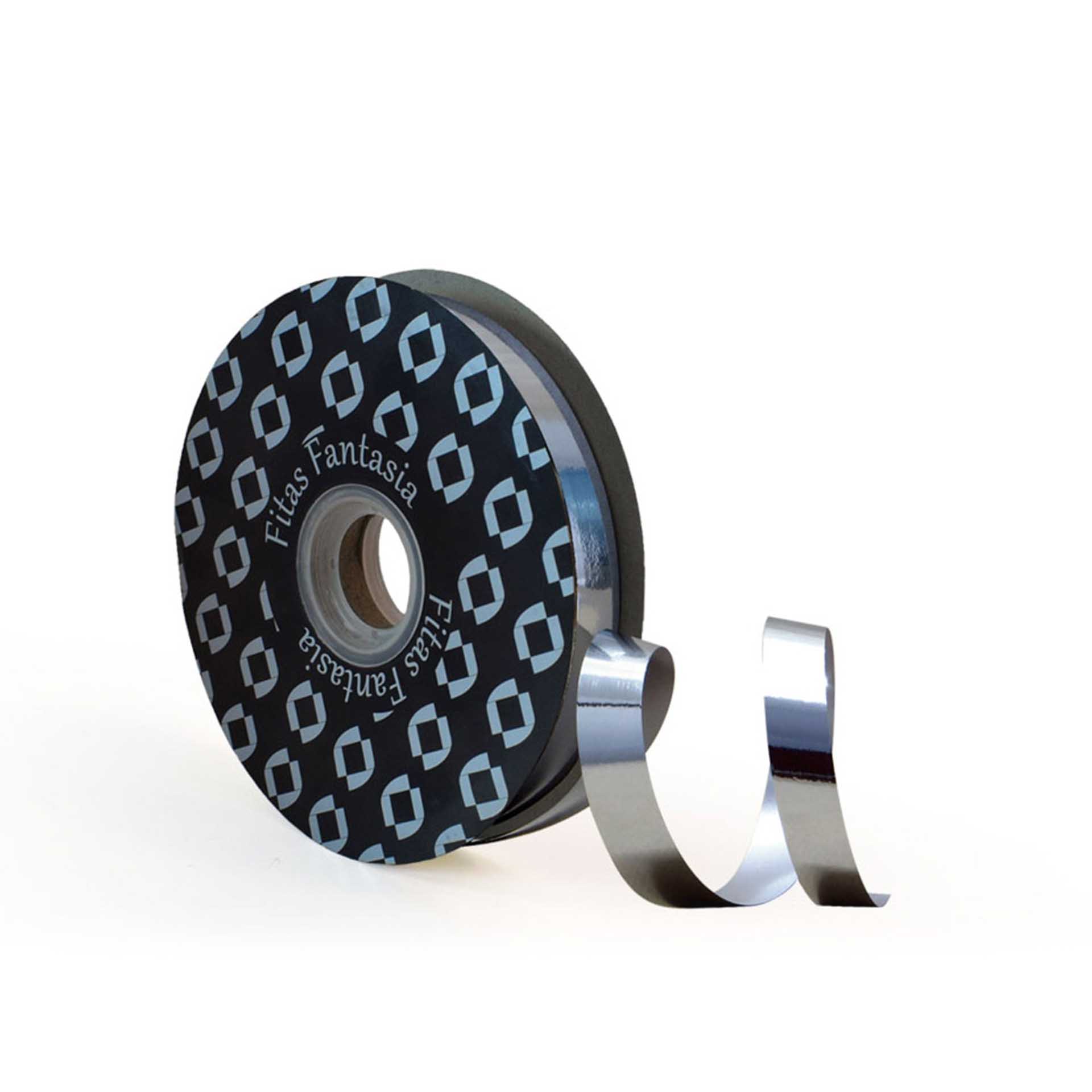 Rolo Fita Embrulho 18mm 100m Metal Prateado