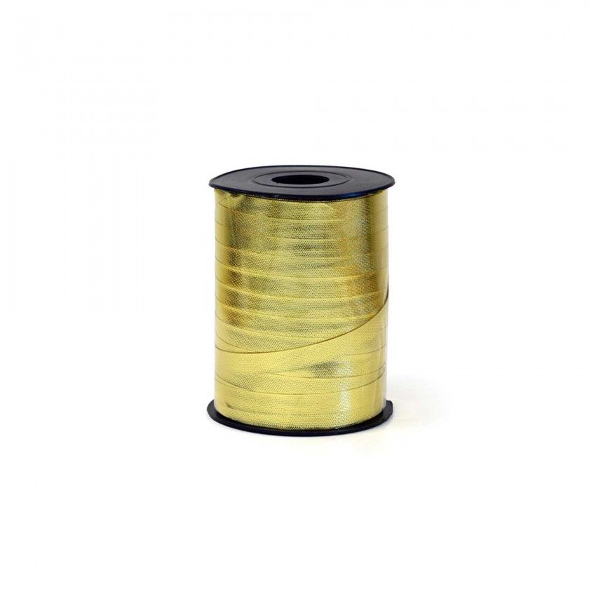 Rolo Fita Embrulho 10mm 250m Metal Dourado