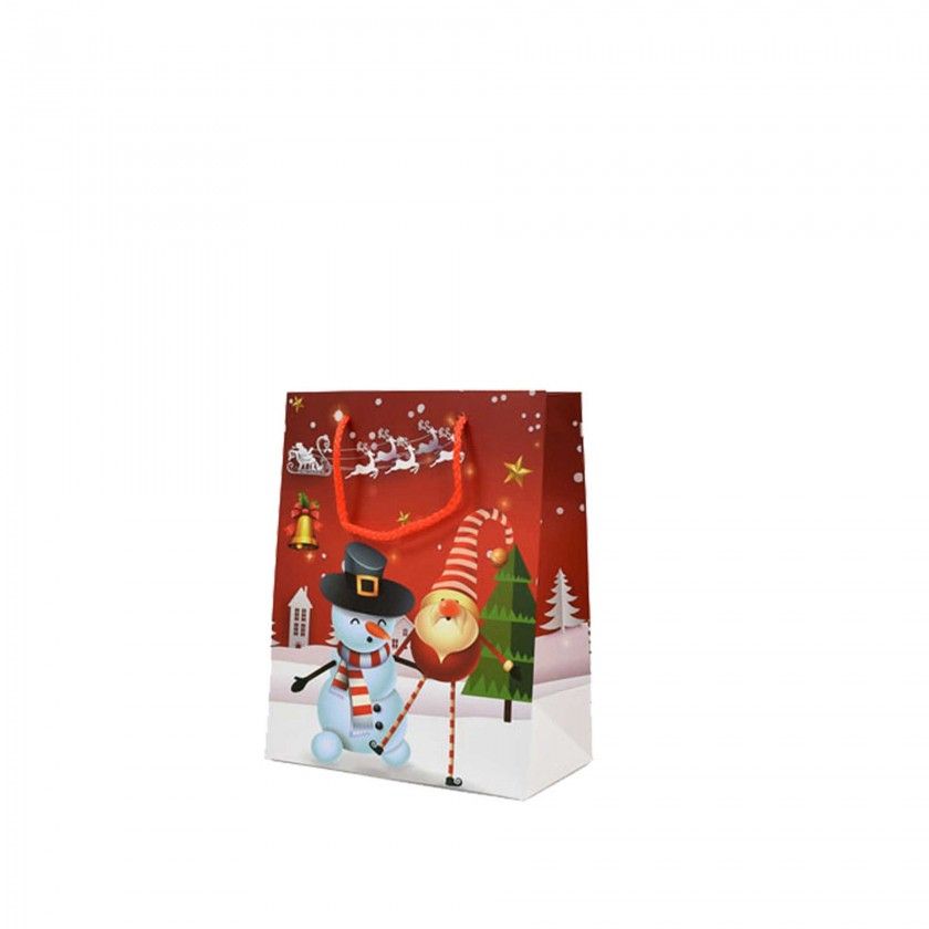 Saco Papel Natal Boneco Neve Saco Papel Natal Boneco Neve
