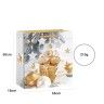Saco Papel Natal Dourado Bolas 55X18X50cm Saco Papel Natal Dourado Bolas 55X18X50cm