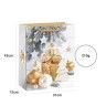 Saco Papel Natal Dourado Bolas 31X12X42cm Saco Papel Natal Dourado Bolas 31X12X42cm