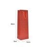 Saco Papel 1 Garrafa Vermelho 12X9X36cm Saco Papel 1 Garrafa Vermelho 12X9X36cm