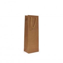 Saco Papel Kraft 1 Garrafa Castanho 12X9X36cm