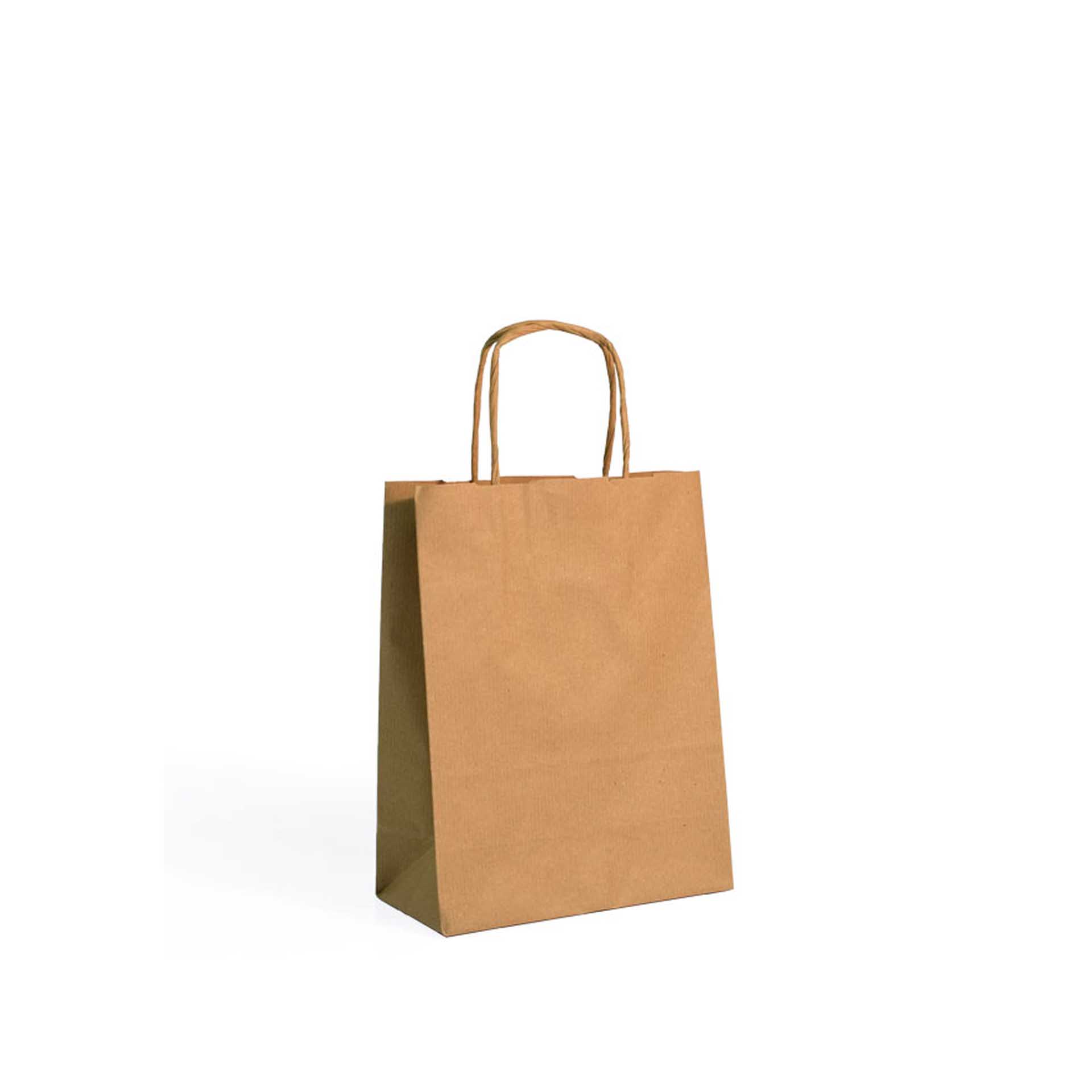 Saco Papel Kraft Asa Retorcida 24X10X32cm