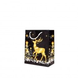 Saco Papel Natal Rena 18X10X23cm Saco Papel Natal Rena 18X10X23cm