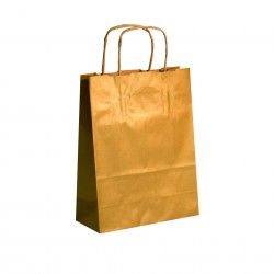 Saco Papel Kraft Asa Retorcida 32X14X40cm