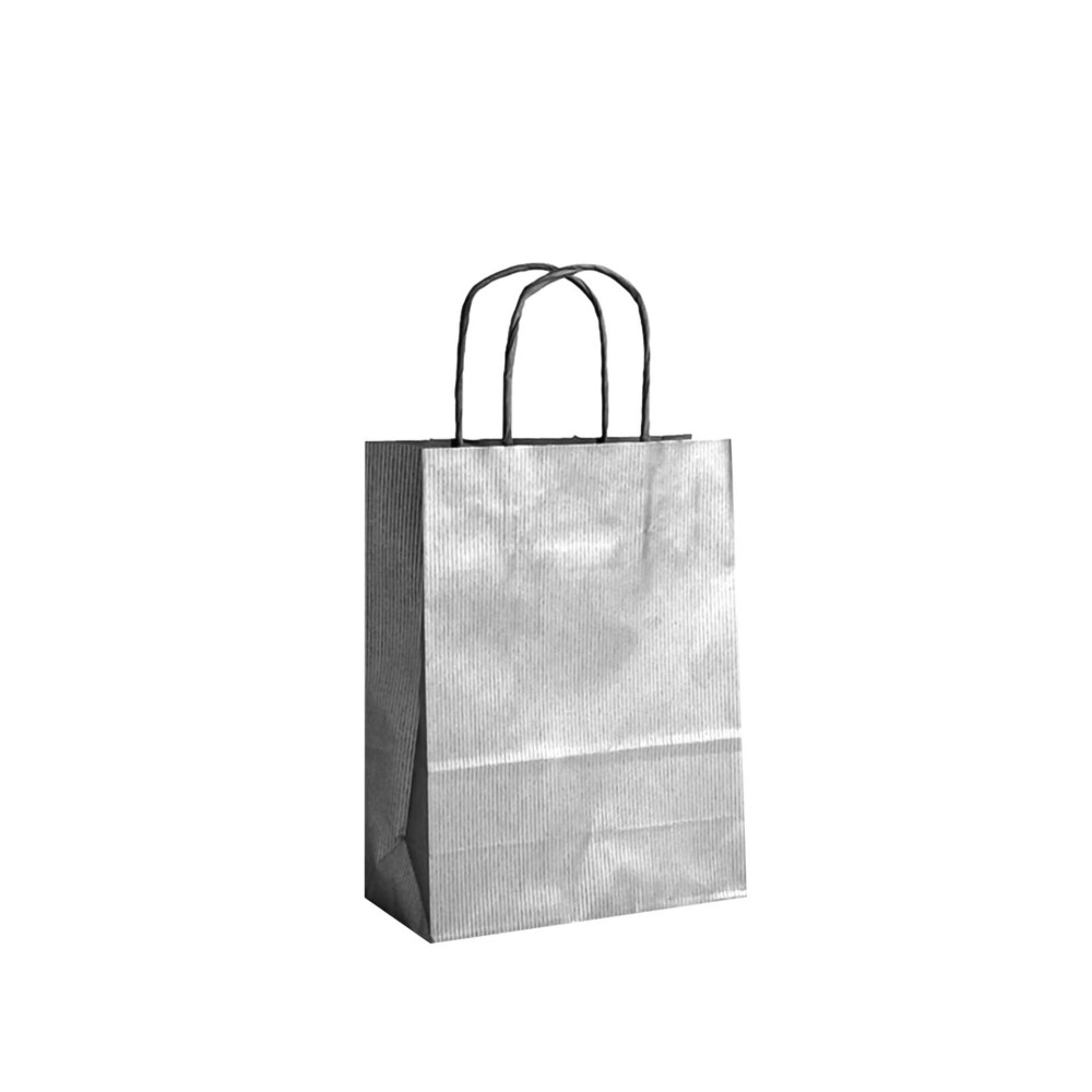 Saco Papel Kraft Asa Retorcida 18X8X24cm