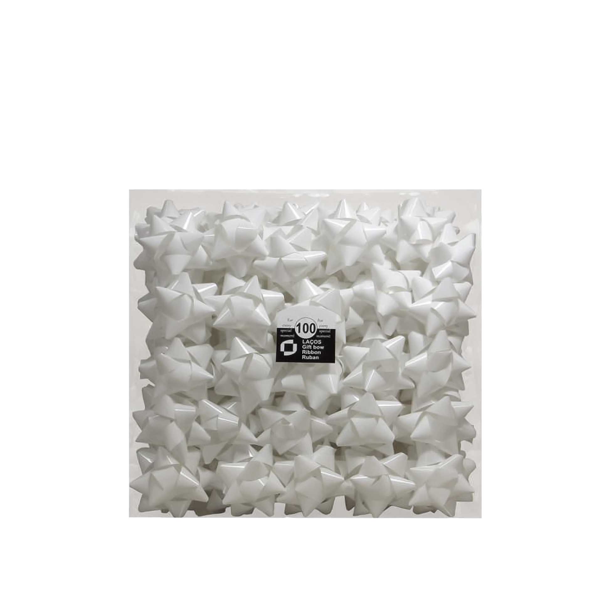 Laços Branco Pérola 76mm Caixa 100