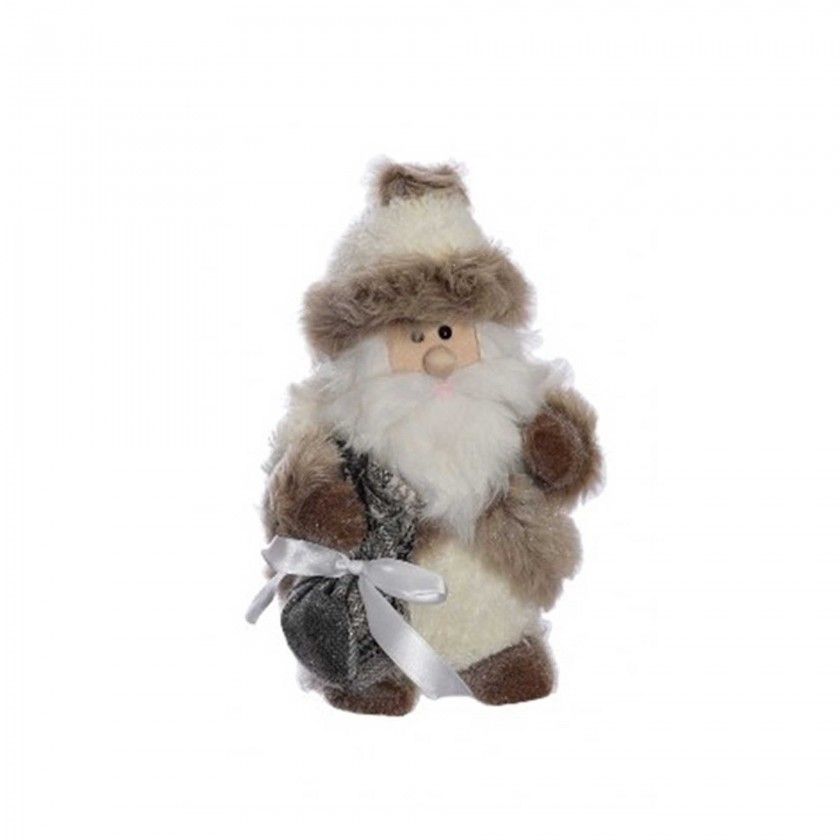 Pai Natal Peluche Castanho 27CM Pai Natal Peluche Castanho 27CM