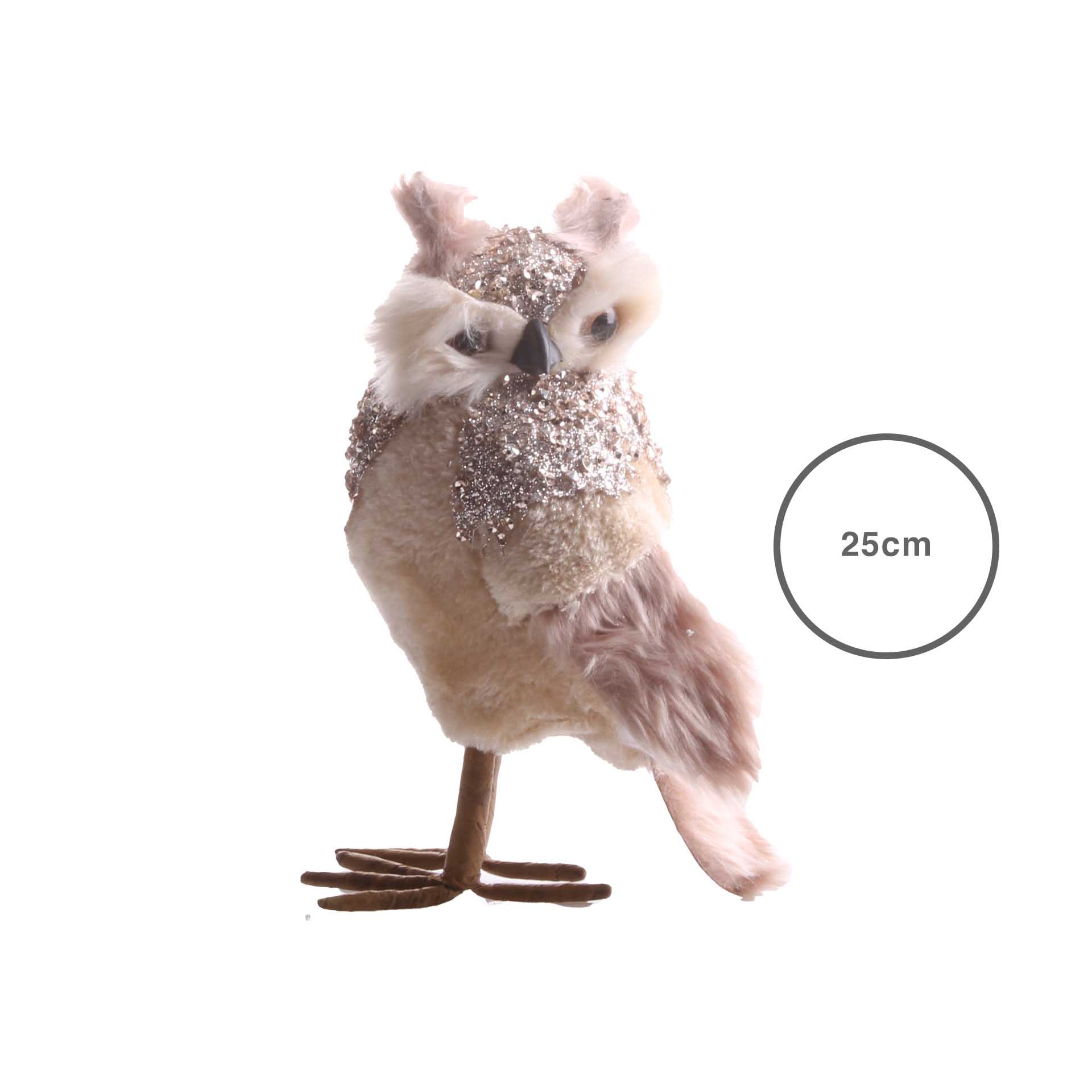 Mocho Rosa Com Brilho 25CM