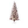 Arvore Natal Rosa Com Neve 185CM