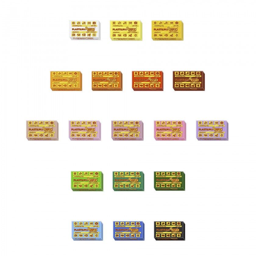 Barra Plasticina Jovi Amarelo Intenso 50G