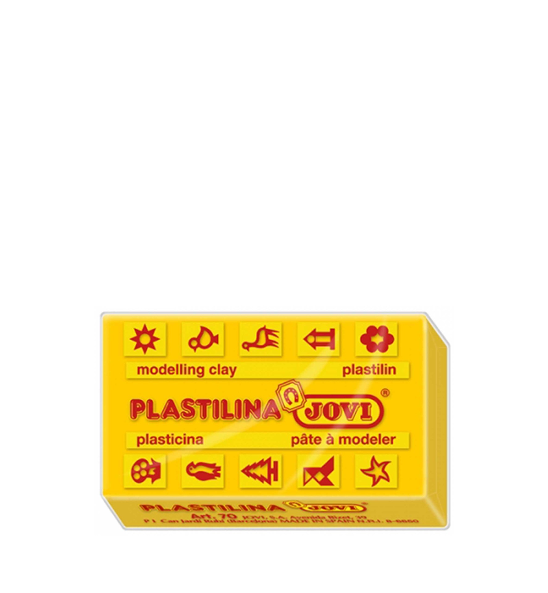 Barra Plasticina Jovi Amarelo Intenso 50G