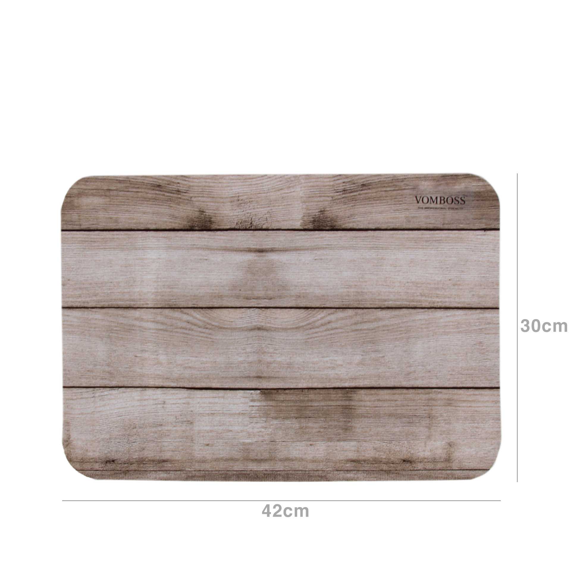 Marcador Mesa Pvc 42X30cm Cinza