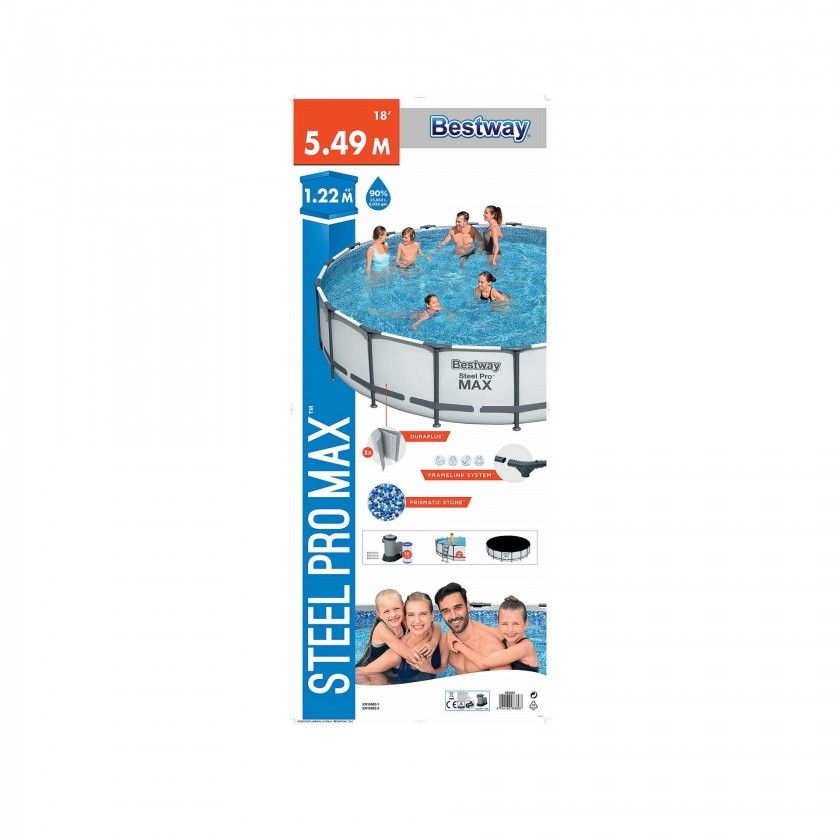 Piscina Steel Pro Max 549X122CM + Bomba Filtrar Piscina Steel Pro Max 549X122CM + Bomba Filtrar