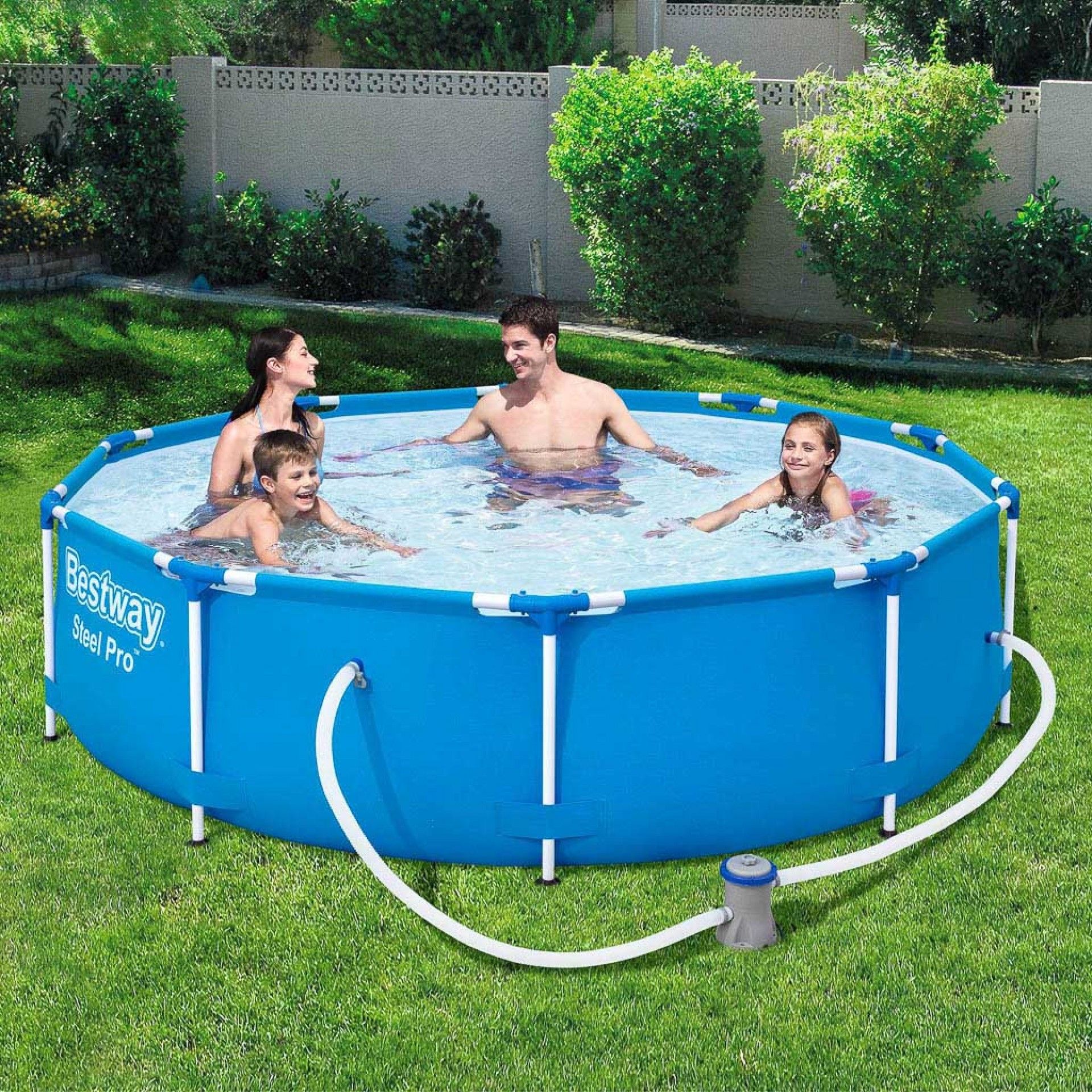 Piscina Steel Pro 305X76CM + Bomba Filtrar
