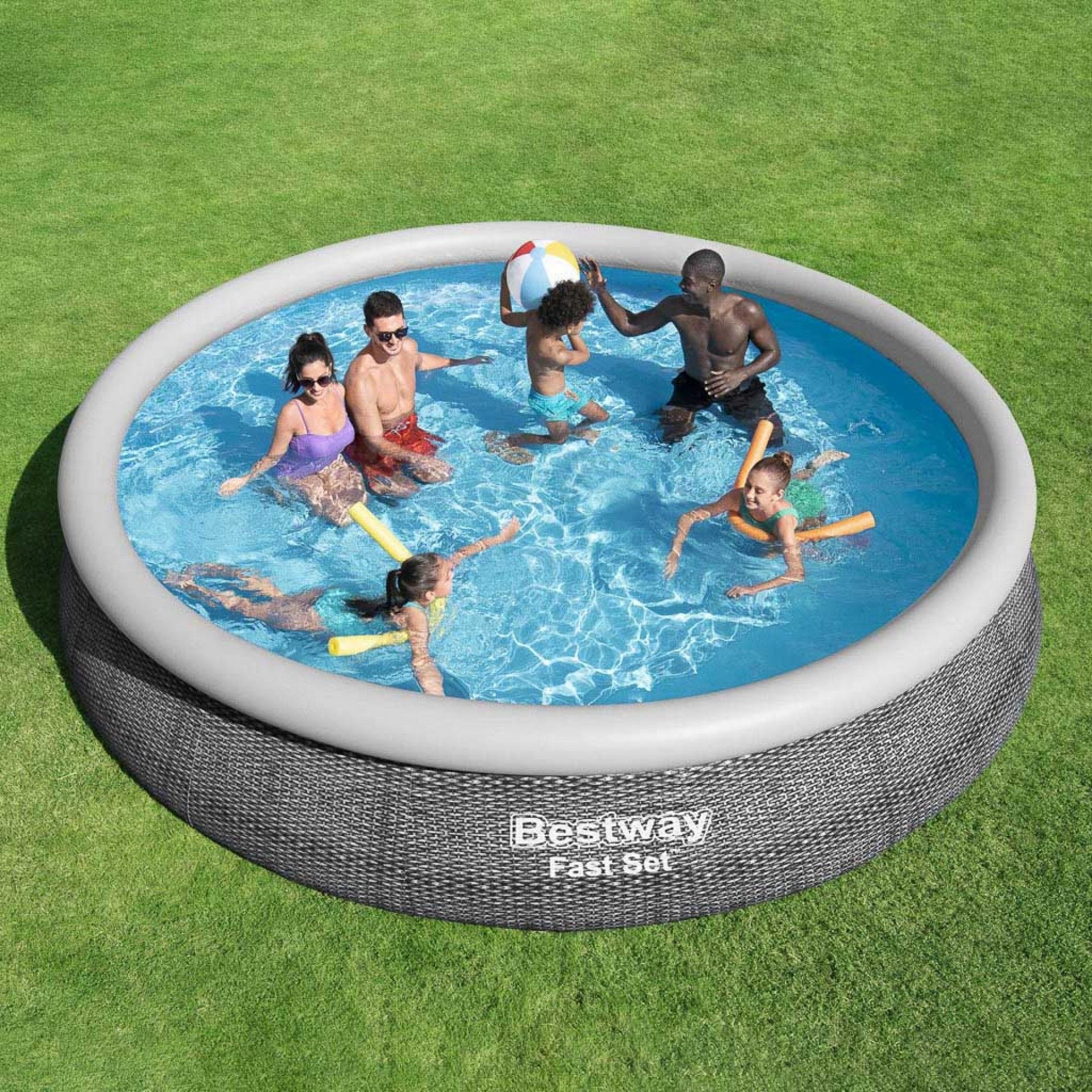 Piscina Fast Set 457X84CM + Bomba Filtrar