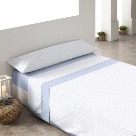 Jogo Cama Sedalina Romb Azul 240X280cm - Image product