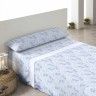 Jogo Cama Sedalina Palm Azul 240X280cm Jogo Cama Sedalina Palm Azul 240X280cm