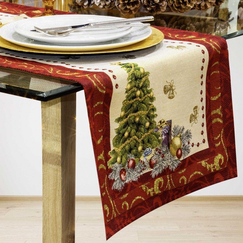 Runner Natal Desenho 9 45X140cm Runner Natal Desenho 9 45X140cm