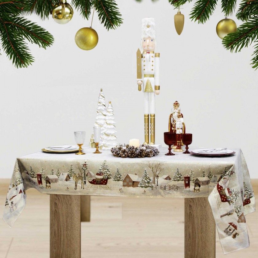 Toalha Natal Desenho 14 140X240cm Toalha Natal Desenho 14 140X240cm