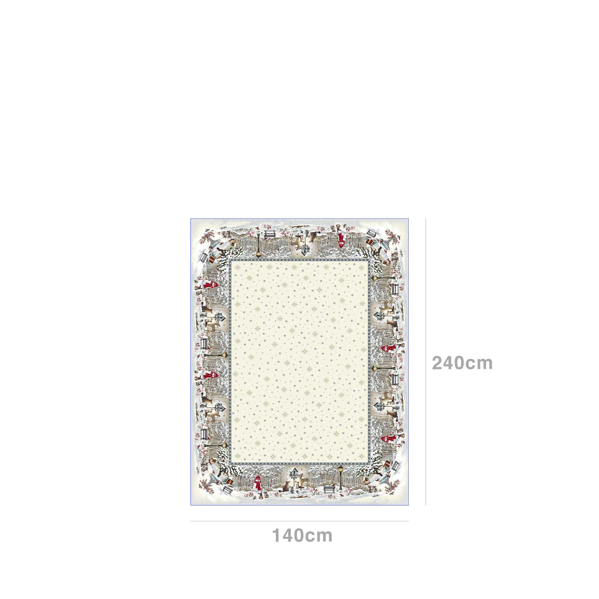 Toalha Natal Desenho 07 140X240cm