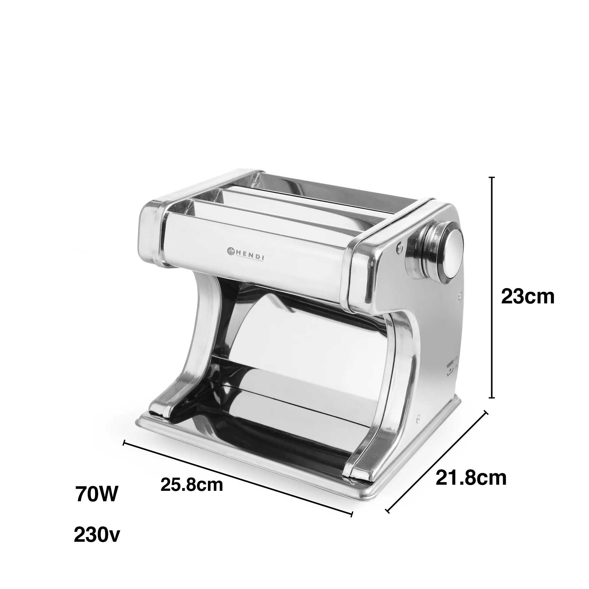 Máquina Massa Elétrica Inox 70W 230V 25.8X21.8X23cm