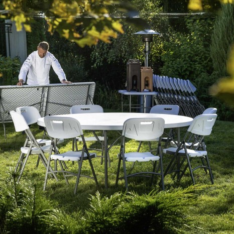 Cadeira Catering Polietileno 180kg 54X44X84cm - Image product
