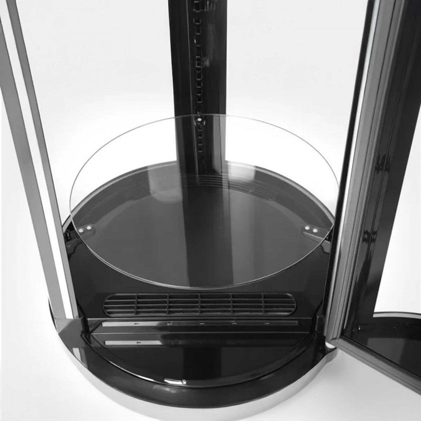 Expositor Bolos Inox 3 Nveis 210W 100L 48X103cm